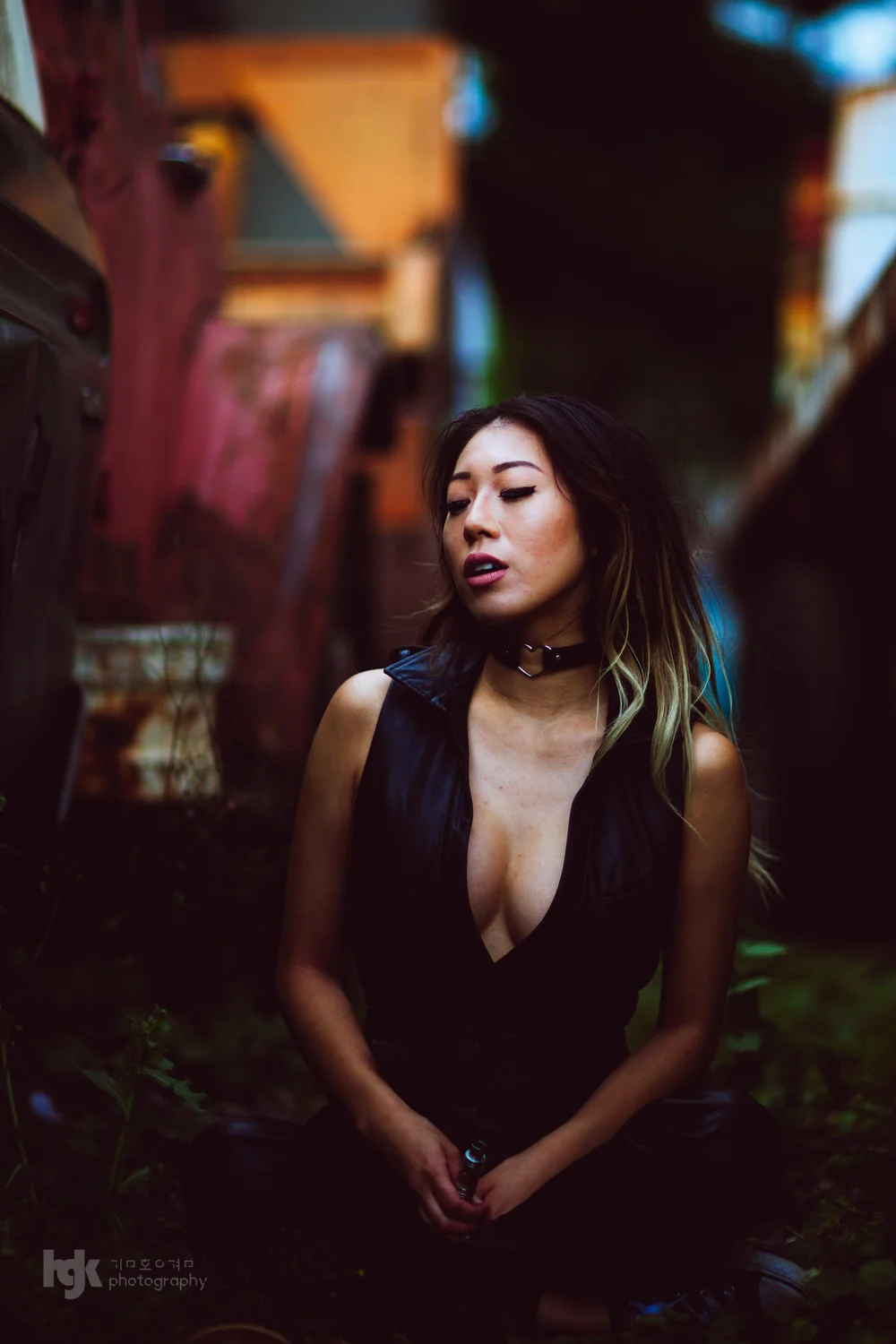 An editorial portrait study using smoke as a visual motif.