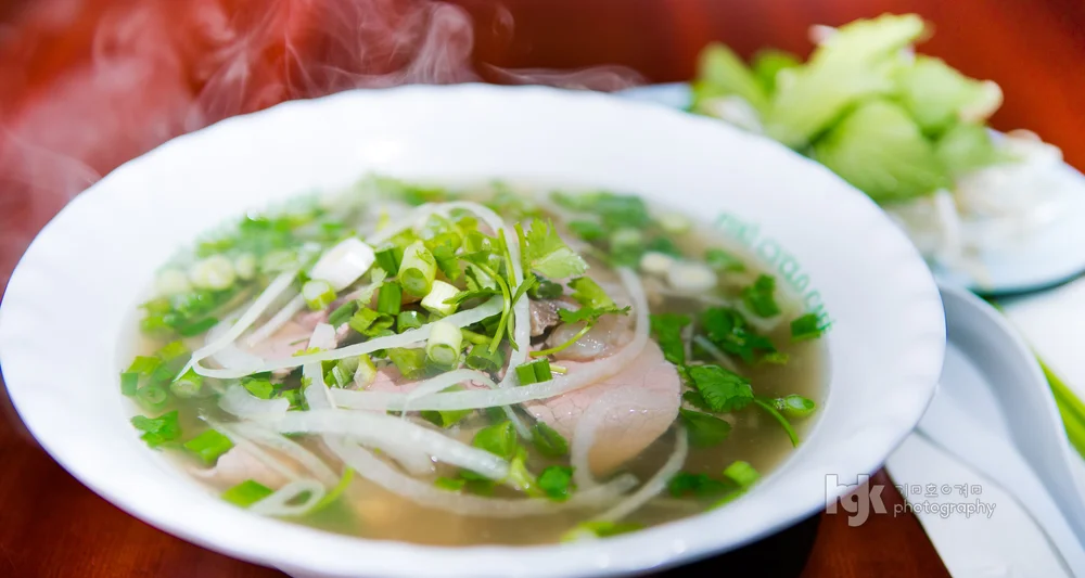 Commercial food and hospitality photography for The Pho Broadway.
